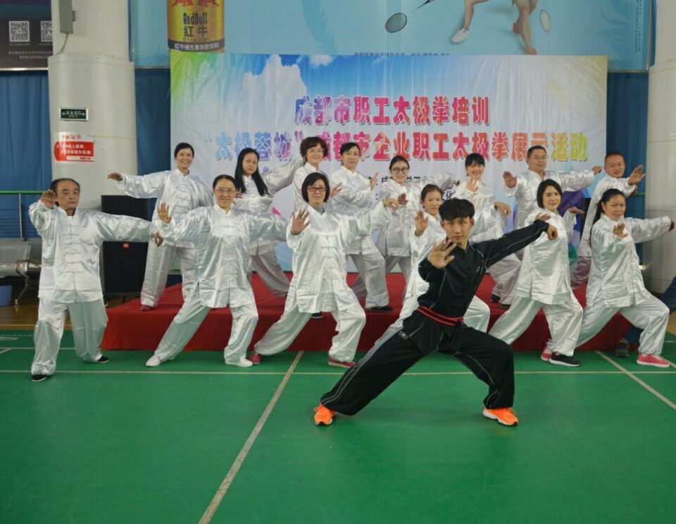 成都乐竞平台_乐竞（中国）集团太极拳爱好者参加“太极蓉城”展示活动
