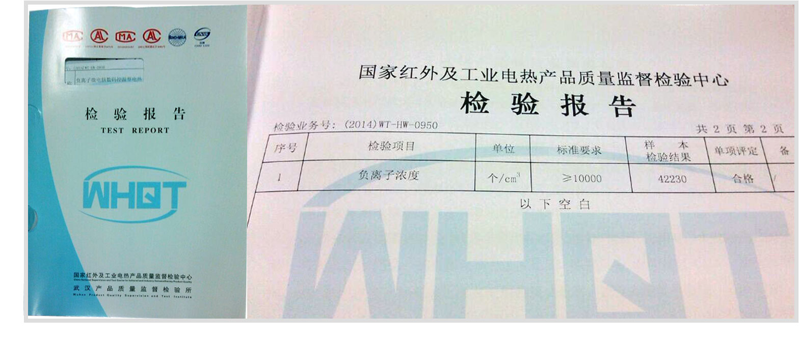 乐竞平台_乐竞（中国）负离子电热毯检测报告